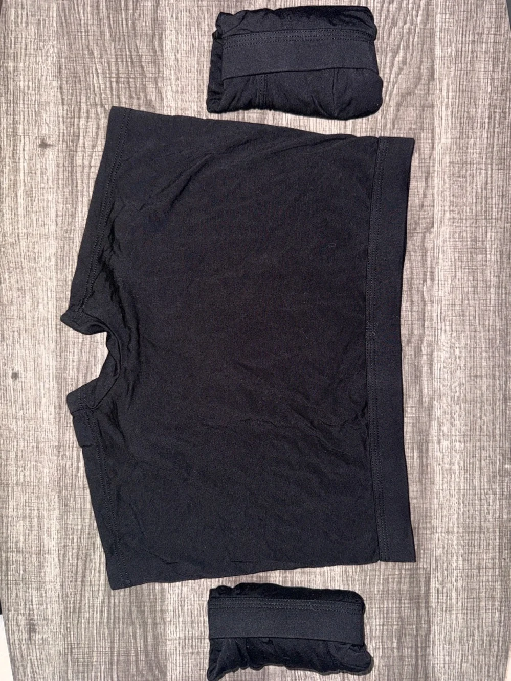 Three Men's Black Stretch Boxer Briefs - Pack